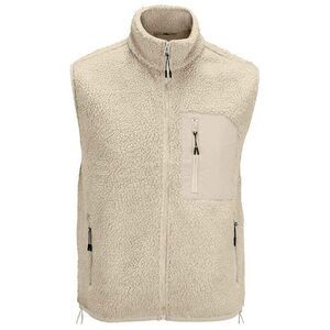 SOLS Unisex Adult Fury Sherpa Body Warmer / Shear Beige/Beige